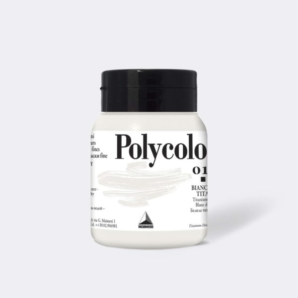 018 maimeri acrilico polycolor bianco di titanio