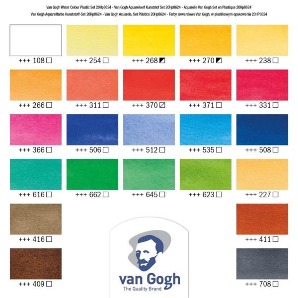 Acquerello Van Gogh set 24 -  1/2 godet - immagine 4