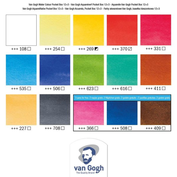 Acquerello Van Gogh set 15 -  1/2 godet - immagine 4