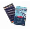 Matite inktense Derwent astuccio metallo 12pz. - immagine 2