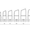 Pennello sintetico ambra piatto angolare serie 912 Tintoretto Linea hobby - immagine 2