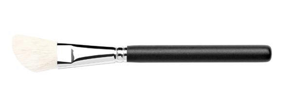 Pennello fard inclinato piccolo pelo capra bianco serie F18 Tintoretto - immagine 2
