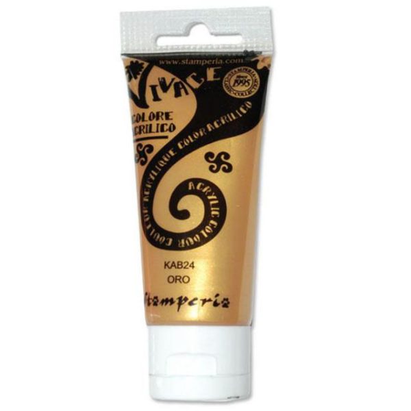Acrilico Vivace Stamperia 60ml. oro