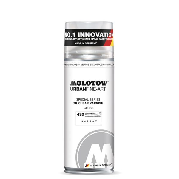URBAN FINE-ART ™ 2K CLEAR VARNISH LUCIDO 400ML – MOLOTOW 337319