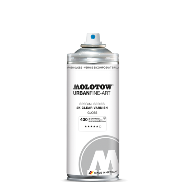 URBAN FINE-ART ™ 2K CLEAR VARNISH LUCIDO 400ML – MOLOTOW 337319 - immagine 2