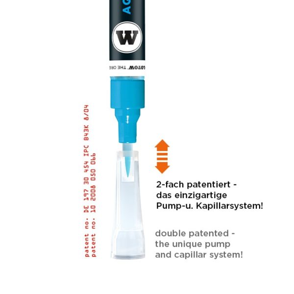 AQUA INK PUMP SOFTLINER 1 MM BRUSH - MOLOTOW 727000 - immagine 3