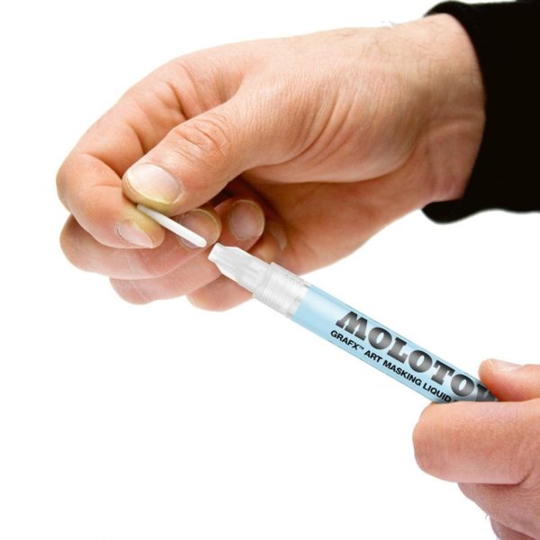 ART MASKING LIQUID PUMP MARKER 4.0 MM - MOLOTOW 728002 - immagine 4