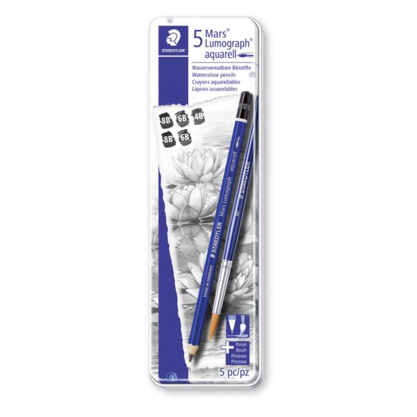Mars Lumograph aquarell Set 5pz+1 Staedtler 100AG6