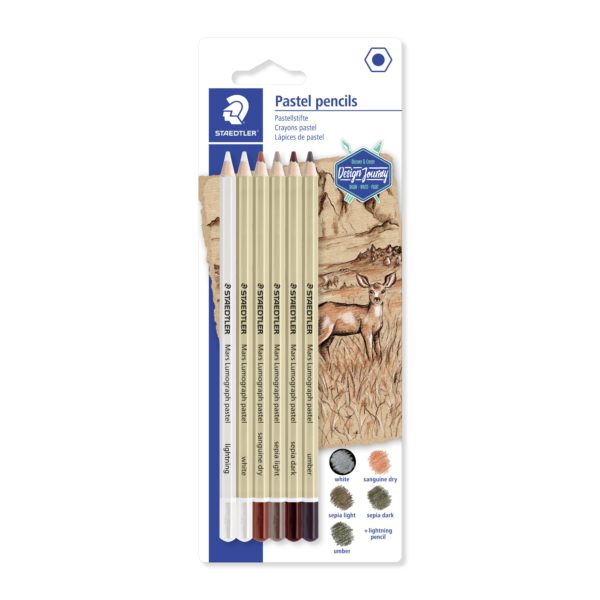 Mars Lumograph Pastel set 6pz Staedtler 100P-SBKE