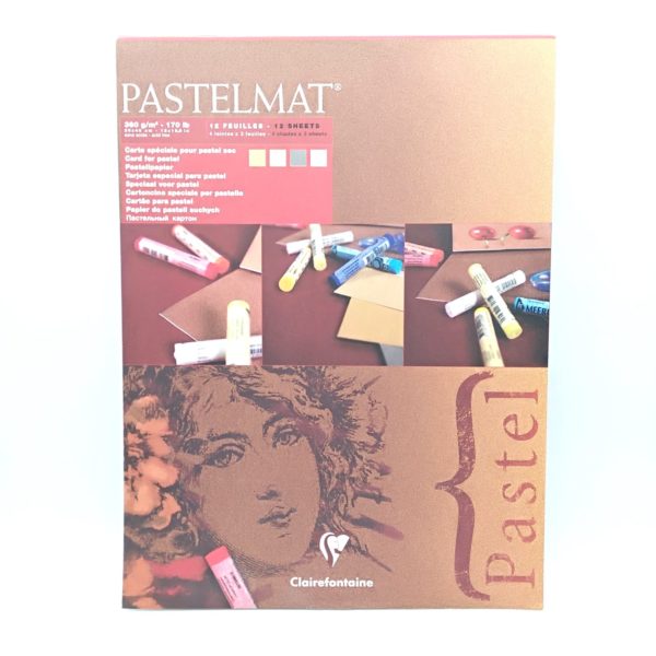 Pastelmat 4tinte Album 12ff - 30x40cm. - gr.mq 360 Clairefontaine 96018C