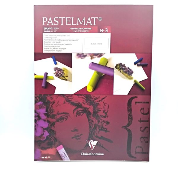Pastelmat bianco 12ff - 30x40cm. - gr.mq 360 Clairefontaine