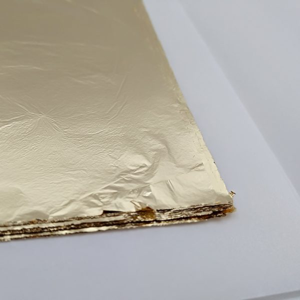 Foglia oro imitazione, libretto 100 fg, 16x16cm. - Paolo Angeletti Gold - immagine 2