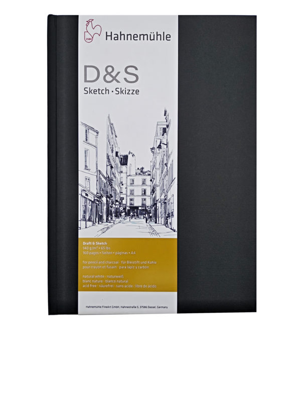 Sketchbook D&S  gr./mq 140 -  Bianco naturale, acid free, 160 pagine - Hahnemuhle