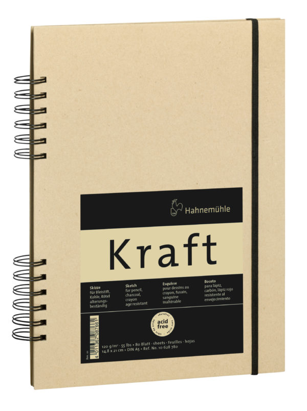 Libro schizzi Kraft spiralato A5 - Hahnemuhle