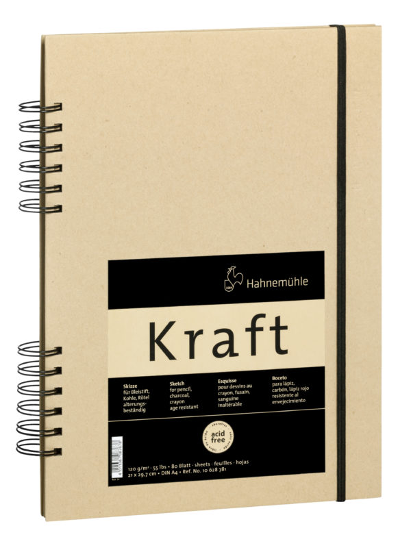 Libro schizzi Kraft spiralato A4 - Hahnemuhle