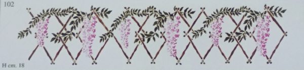 STENCIL 21X90 CM GLICINE 102 - EASY - immagine 2