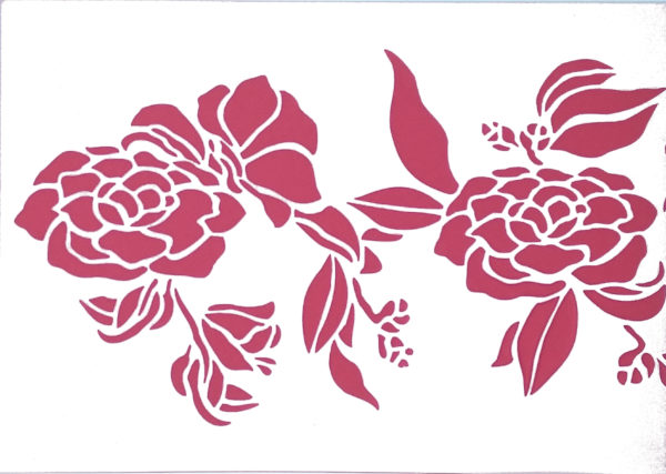 STENCIL 21X90 CM PEONIE 104 - EASY