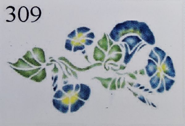 STENCIL A/4 CAMPANULE 309 - EASY - immagine 2