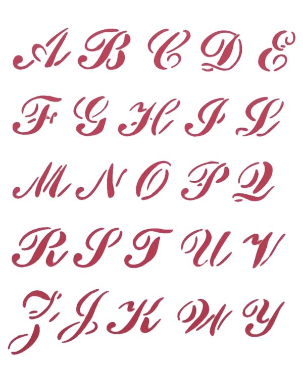 STENCIL A/4 ALFABETO 339 - EASY