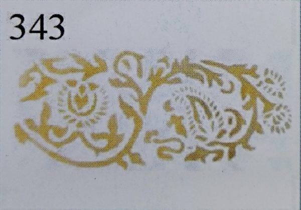 STENCIL A/4 FREGIO 343 - EASY - immagine 2