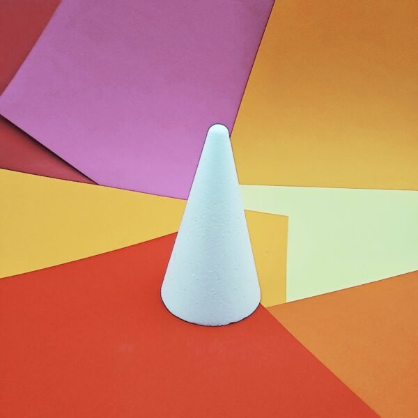 Cono polistirolo h12cm. x 7cm. (diametro base)